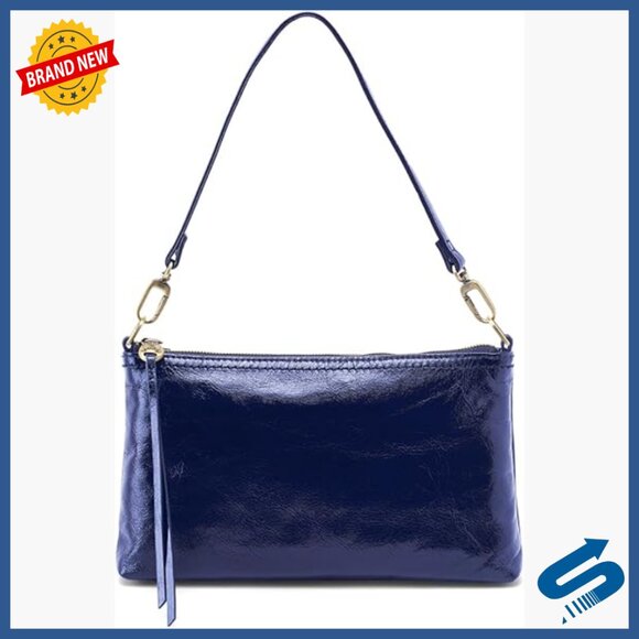Leather Crossbody Bag Convertible Strap Baguette Style